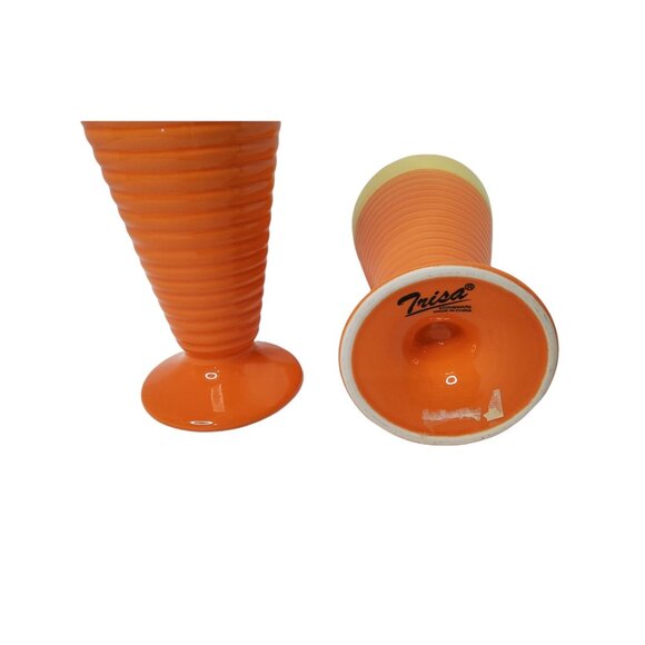 Set Of 2 Vintage Trisa Stoneware Ice Cream Sundae/Dessert Tumblers. - Picture 3 of 3